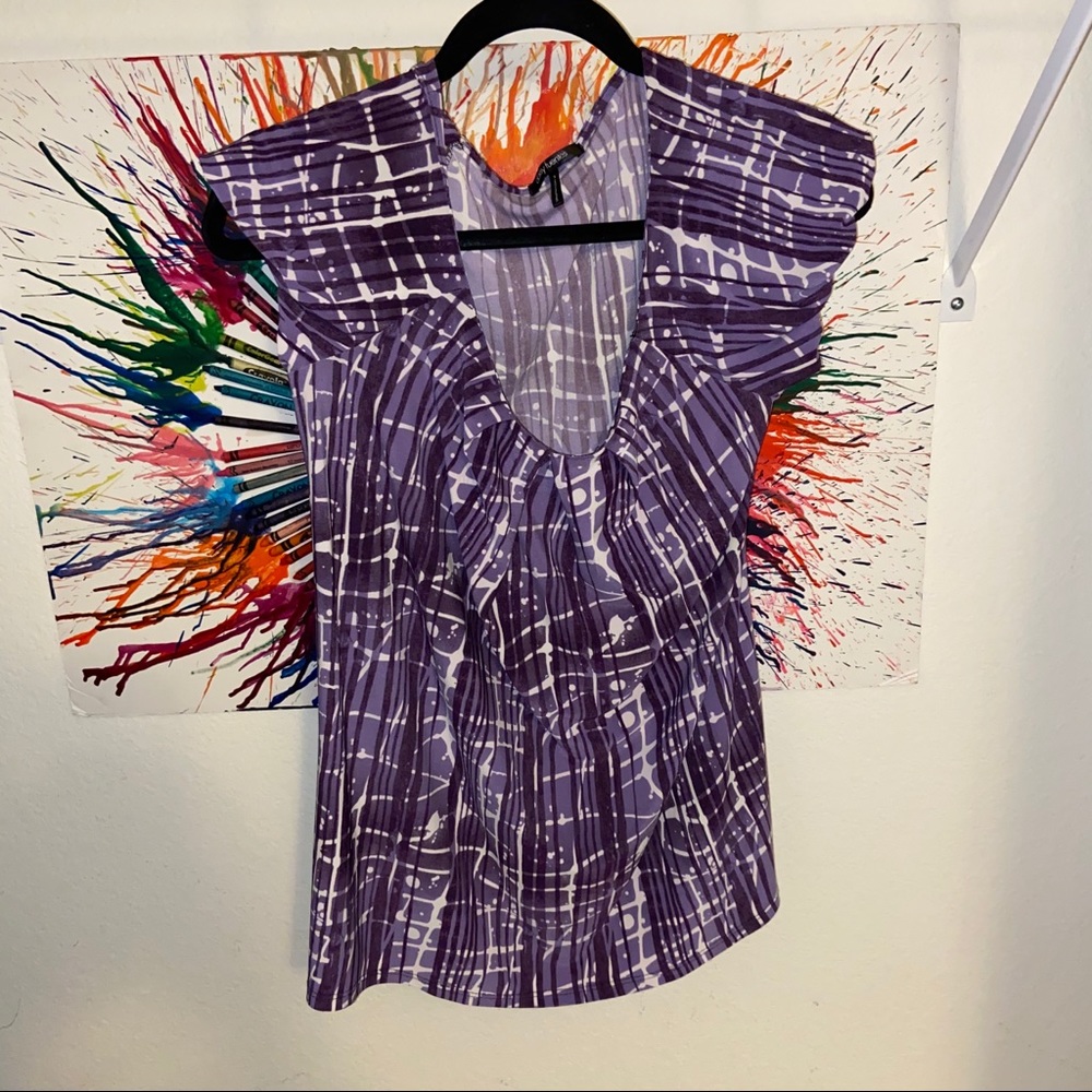 Daisy Fuentes purple blouse. Purple blouse